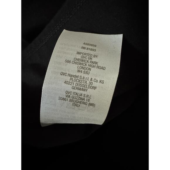 Denim & Co. Active Petite Duo Stretch Two Pack Shorts Black Palm/Blk Large - Picture 9 of 11